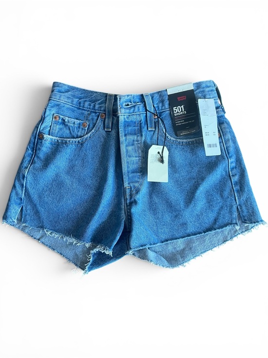 Levi's Pants - NEW Levi's Premium 501 Size 25 Button Fly Micro Shorts Denim High Rise Festival